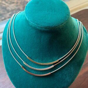 Nine West Layered Bar Necklace